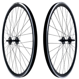 Alex AT550 700c 9x100 Front 10x120 Rear Track Fixed/Freewheel Wheelset Black Alex