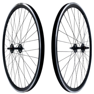 Alex AT550 700c 9x100 Front 10x120 Rear Track Fixed/Freewheel Wheelset Black Alex