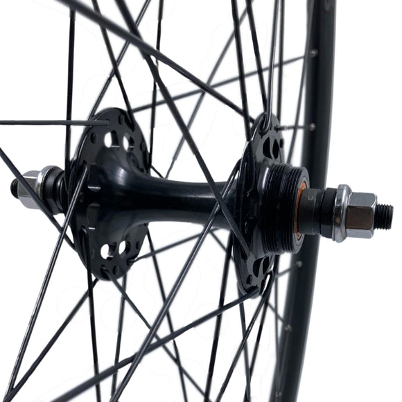 Alex AT550 700c 9x100 Front 10x120 Rear Track Fixed/Freewheel Wheelset Black Alex
