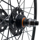 Alex AT550 700c 9x100 Front 10x120 Rear Track Fixed/Freewheel Wheelset Black Alex