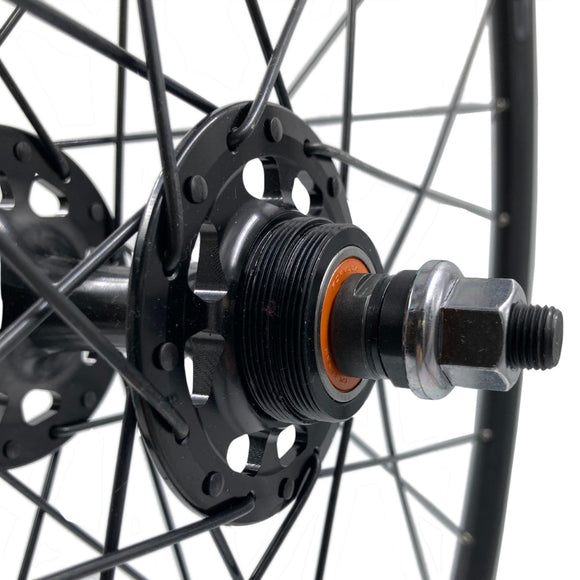 Alex AT550 700c 9x100 Front 10x120 Rear Track Fixed/Freewheel Wheelset Black Alex