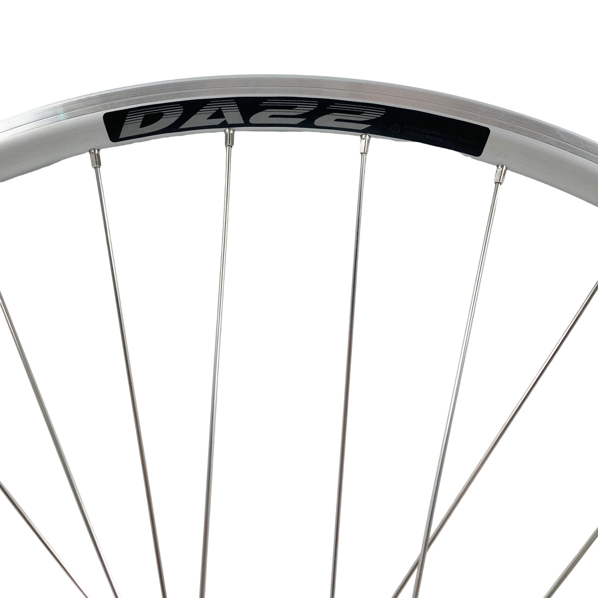 Alex DA22 700c 9x100 QR Front Silver Road Bike Wheel | The Bikesmiths