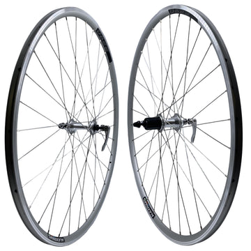 Alex Formula  DA22 700c Silver Double Wall QR Cassette type Road Bike Wheelset - The Bikesmiths