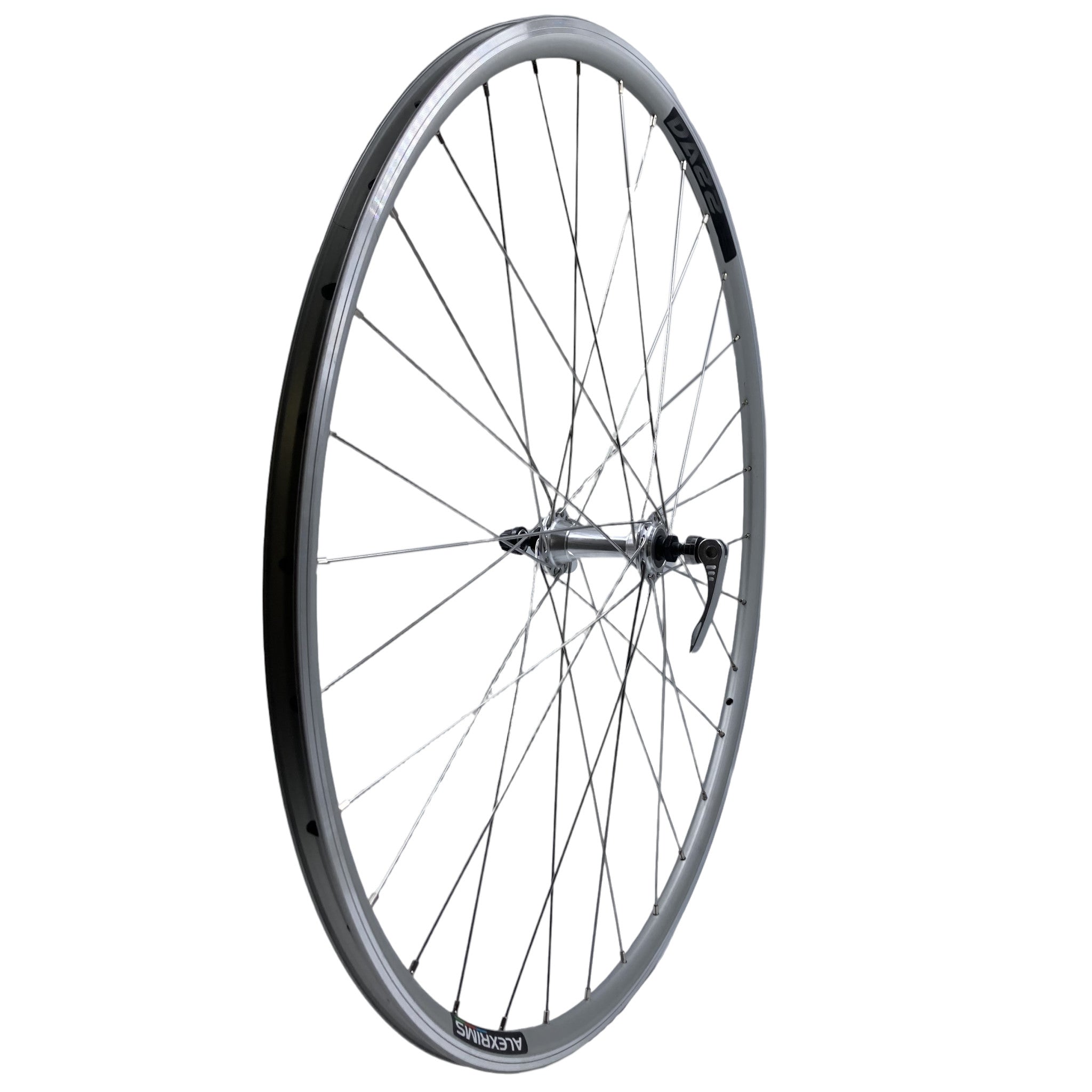Alex DA22 700c 9x100 QR Front Silver Road Bike Wheel | The Bikesmiths