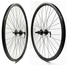 Alex 700c GRX25P Tubeless QR HG Cassette 6-Bolt Disc Black Wheelset 9x100 Front 10x135 and Rear