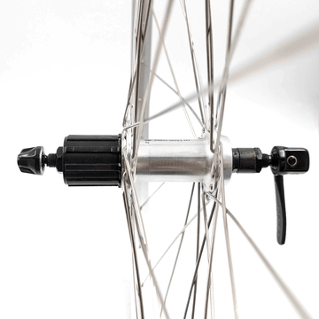 Alex DM18 26-inch 10x135 QR Rear Doublewall HG Cassette Type Silver Wheel - 0
