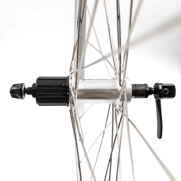 Alex DM18 26-inch 10x135 QR Rear Doublewall HG Cassette Type Silver Wheel