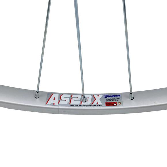 Weinmann 700c REAR Silver AS23X QR 130mm Road Bike 8-10 Speed Wheel - The Bikesmiths