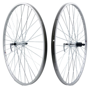 Weinmann 700c Silver AS23X Alloy QR 8-10 Speed 130mm Road Bike Wheelset - The Bikesmiths