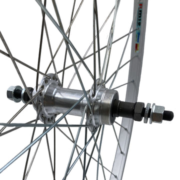 Weinmann RM19 27 Inch Singlewall Silver Bolt On Front Wheel - The Bikesmiths