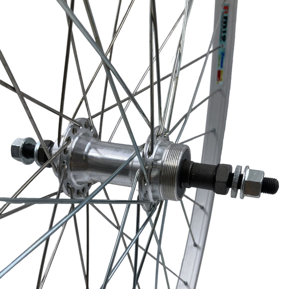 Weinmann RM19 27 Inch Singlewall Silver Bolt On Front Wheel - The Bikesmiths