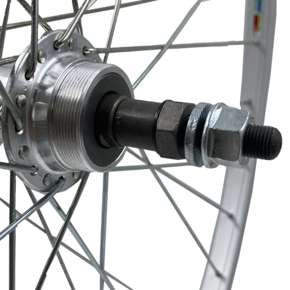 Weinmann RM19 27 Inch Singlewall Silver Bolt On Front Wheel - The Bikesmiths