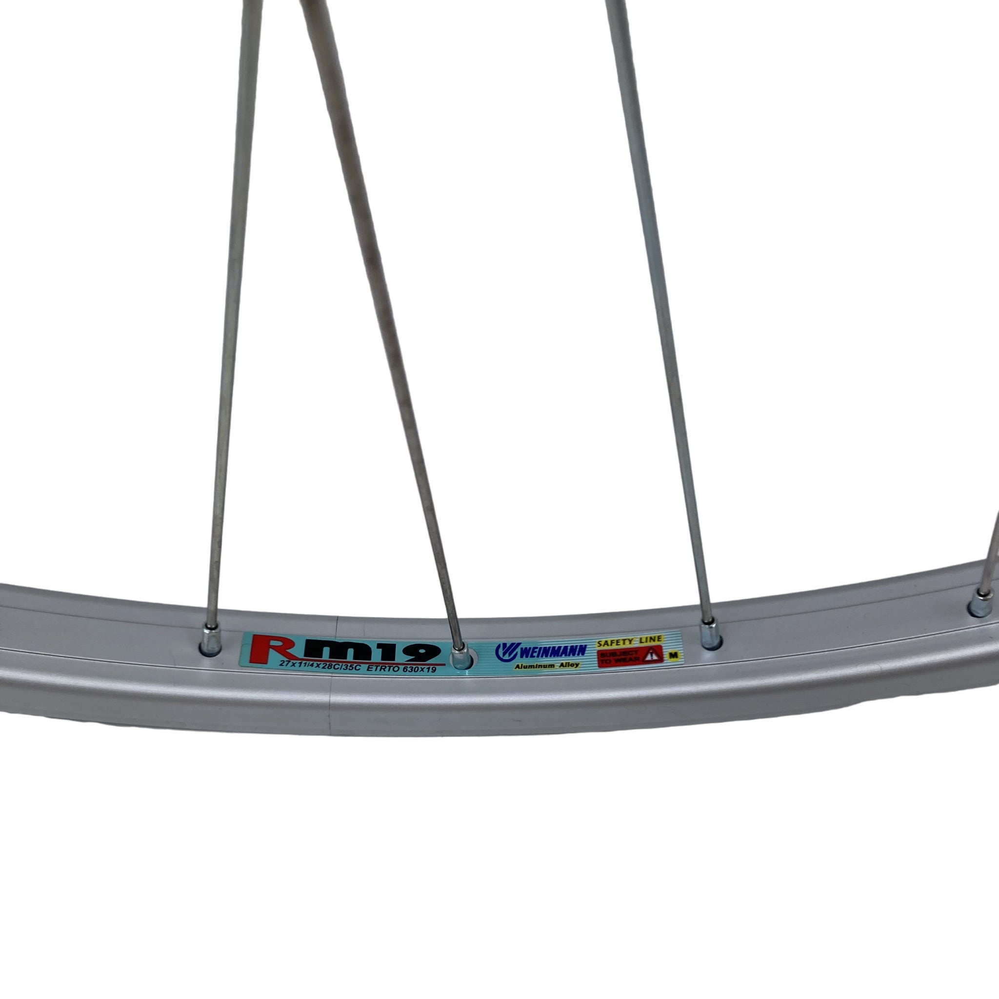Weinmann RM19 27 Inch Singlewall Silver Bolt On Front Wheel