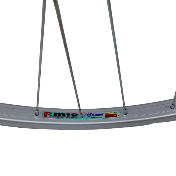 Weinmann RM19 27 Inch Singlewall Silver Bolt On Front Wheel - The Bikesmiths