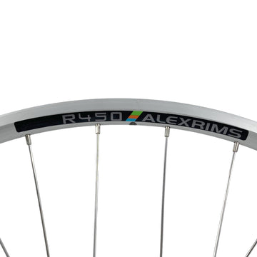 Alex Formula  R450 700c 9x100 Front 10x120 Rear Track Fixed Gear Wheelset Silver Alex
