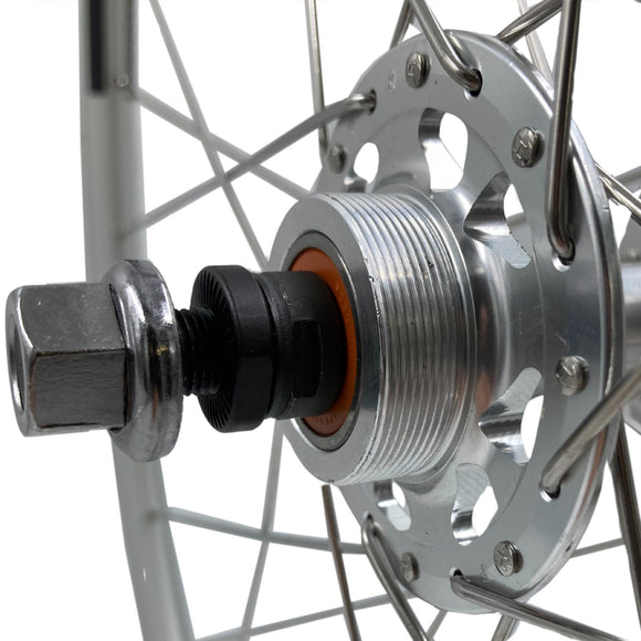 Alex R450 700c Formula 10x120 Rear Track Flip Flop Fixed Gear / Freewheel Wheel Silver