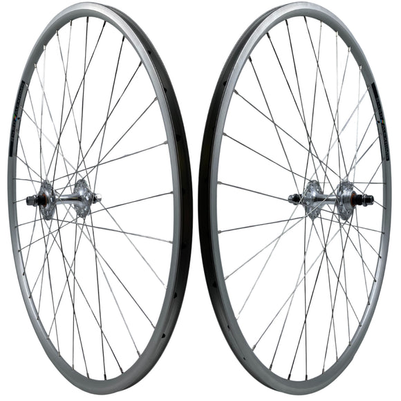Alex R450 700c Formula 9x100 Front 10x120 Rear Track Fixed Gear Wheelset Silver