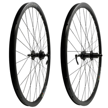 Alex GD26 Black 700/29" Front and Rear Tubeless Disc Shimano HG Gravel Wheelset QR  9x100 10x135mm Alex