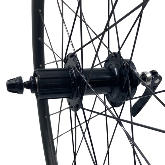 Alex GD26 Black 700/29" Front and Rear Tubeless Disc Shimano HG Gravel Wheelset QR  9x100 10x135mm Alex