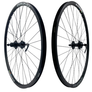 Alex GD24 700c Black Cassette Type Disc Tubeless Ready Wheelset 9x100 10x135 QR