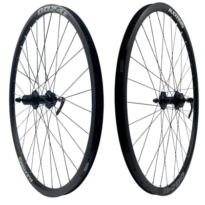 Alex GD24 700c 9x100 Front 10x135 Rear QR HG Cassette Type Tubeless Disc Wheelset Alex