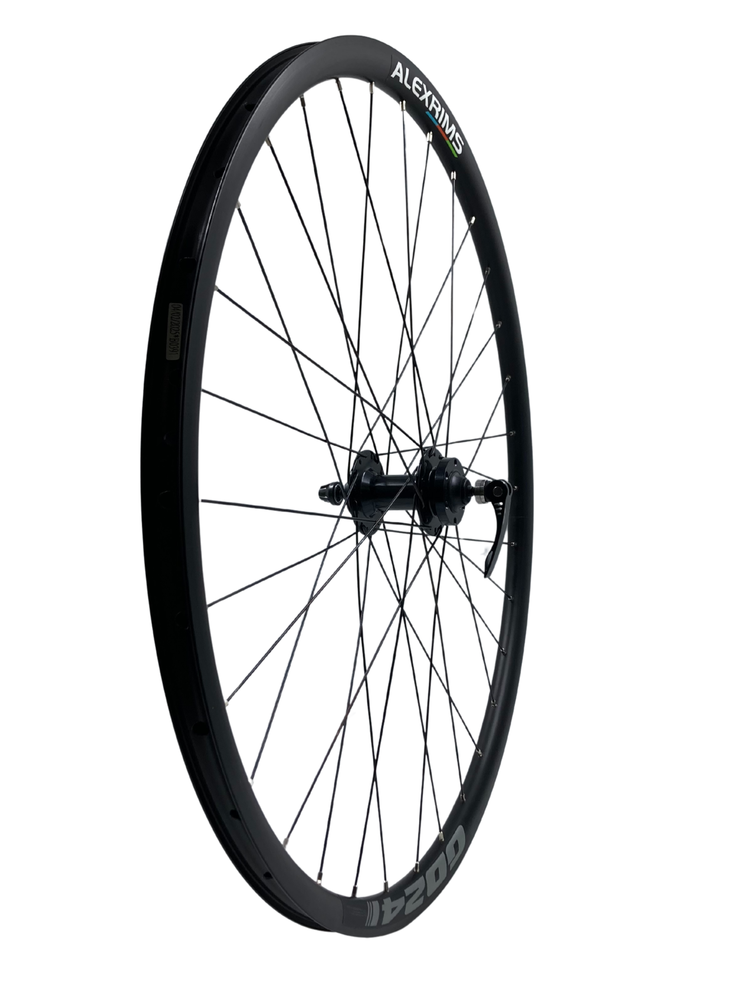 Alex Single Speed Rims Alex GD24 700c 9x100 QR Front QR Tubeless Disc Wheel Black | The Bikesmiths