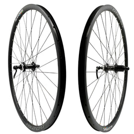 Alex GD26 Black 700/29" Front and Rear Tubeless Centerlock Disc Shimano HG Gravel Wheelset QR  9x100 10x135mm