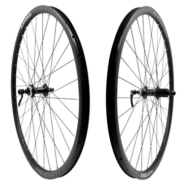 Alex GD26 Black 700/29" Front and Rear Tubeless Centerlock Disc Shimano HG Gravel Wheelset QR  9x100 10x135mm Alex