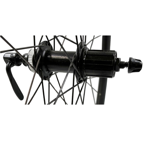 Alex GD26 Black 700/29" Tubeless Front and Rear Centerlock Disc Shimano QC-300 HG Gravel Wheelset  QR 9x100 10x135 Alex