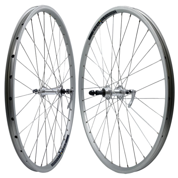 Alex EN24 26-inch Formula Freewheel Type QR Wheelset Silver