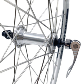 Alex EN24 26-inch Formula Freewheel Type QR Wheelset Silver - 0