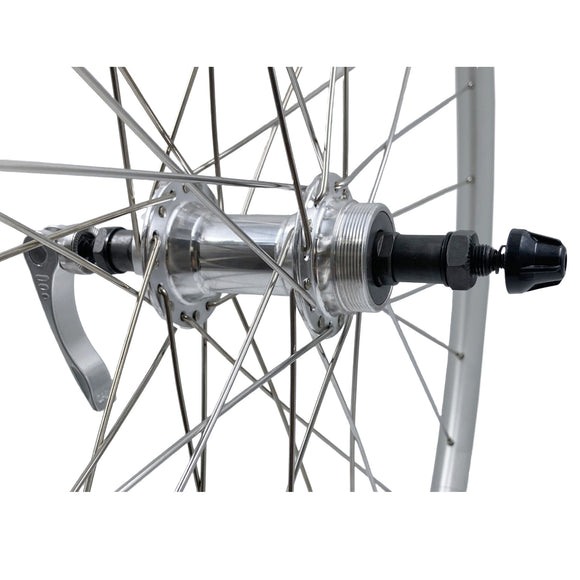 Alex EN24 26-inch Formula Freewheel Type QR Wheelset Silver