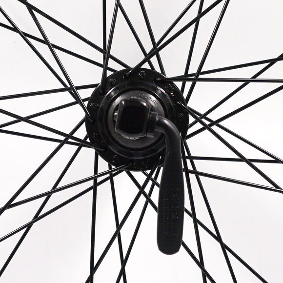 Alex EN24 26-inch Black Shimano Front 9x100 Rear 10x135 HG Cassette Wheelset