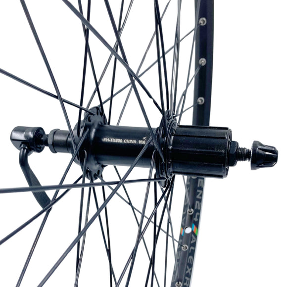 Alex EN24 26-inch Shimano TX500 10x135 HG Cassette Rear Wheel Black