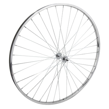 Wheelmaster 27 Inch Classic Chrome Bolt-on Steel Bike Front Wheel - The Bikesmiths