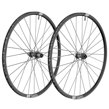 DT Swiss HE1800 Spline 700c 12x100 Front 12x142 Rear TA DT370 HG12 Tubeless Centerlock Wheelset DT Swiss