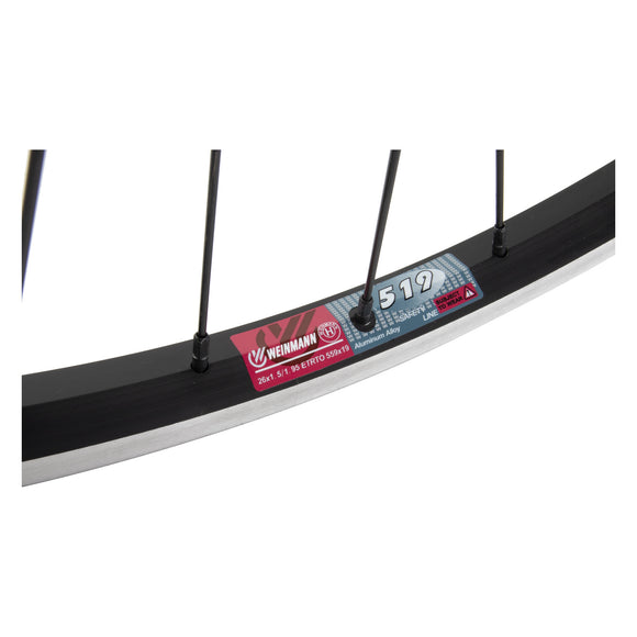 Weinmann 519 700c 9x100 FRONT Quick Release Black Wheel