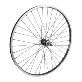 Wheel Master 26-Inch Black 100mm Front 135mm Rear Bolt-On Freewheel Type Wheelset - 0