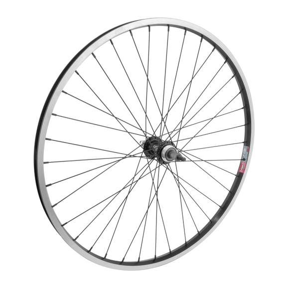Wheel Master 26-Inch Black 100mm Front 135mm Rear Bolt-On Freewheel Type Wheelset