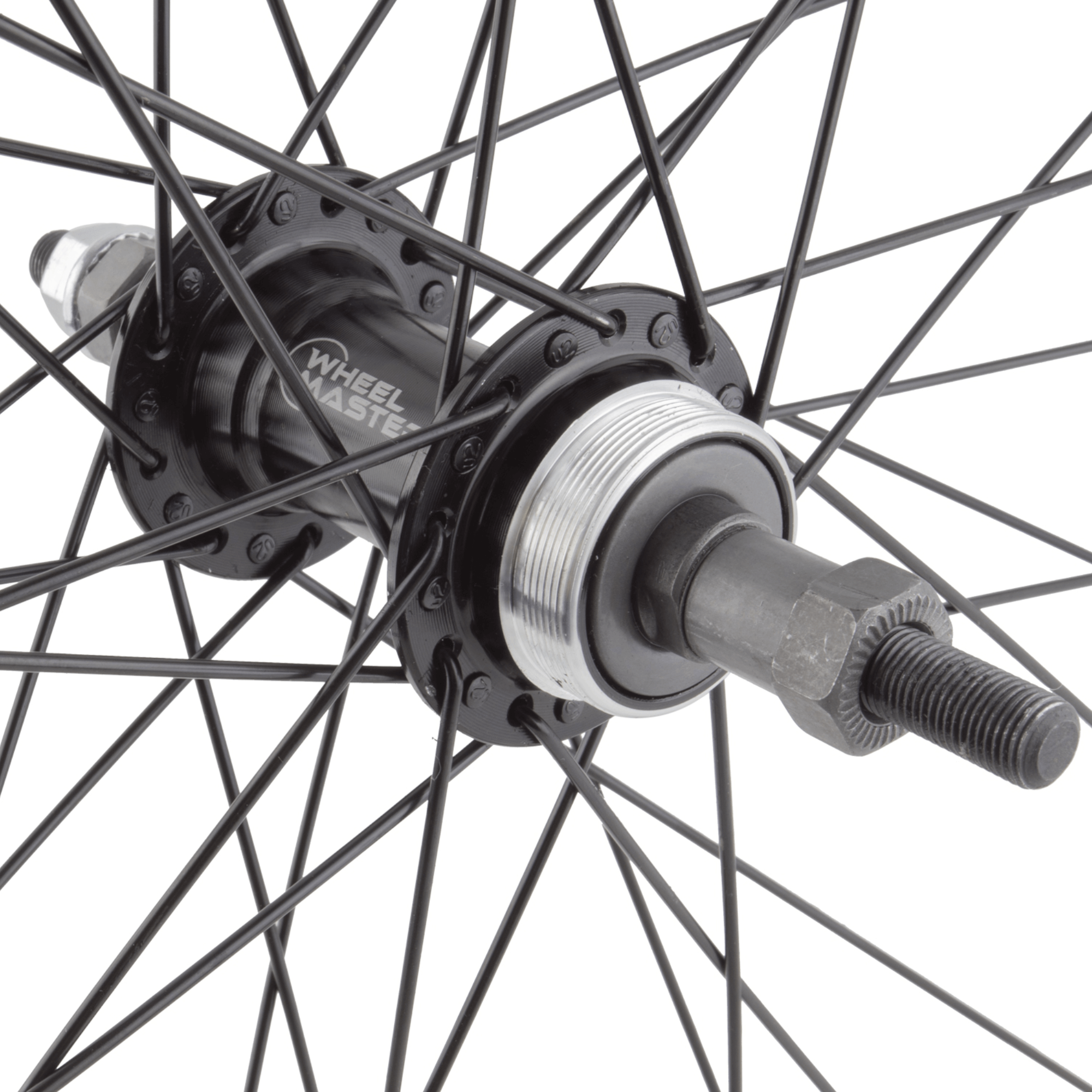 Wheel Master 26-Inch Black 100mm Front 135mm Rear Bolt-On Freewheel Type Wheelset