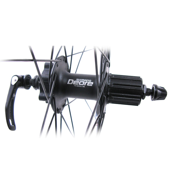 Sun Ringle Rhyno Lite 26-inch 10x135 Rear QR Shimano HG Deore Disc Black Wheel - The Bikesmiths