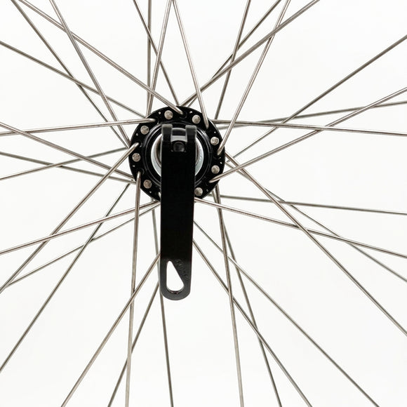 Weinmann ZAC19 26-inch 9x100 Front QR Black Wheel Silver Spokes