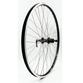 Weinmann ZAC19 26-inch 10x135 Rear QR  HG Type Black Wheel Silver Spokes