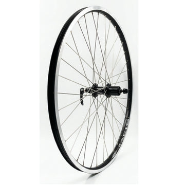 Weinmann ZAC19 26-inch 10x135 Rear QR  HG Type Black Wheel Silver Spokes