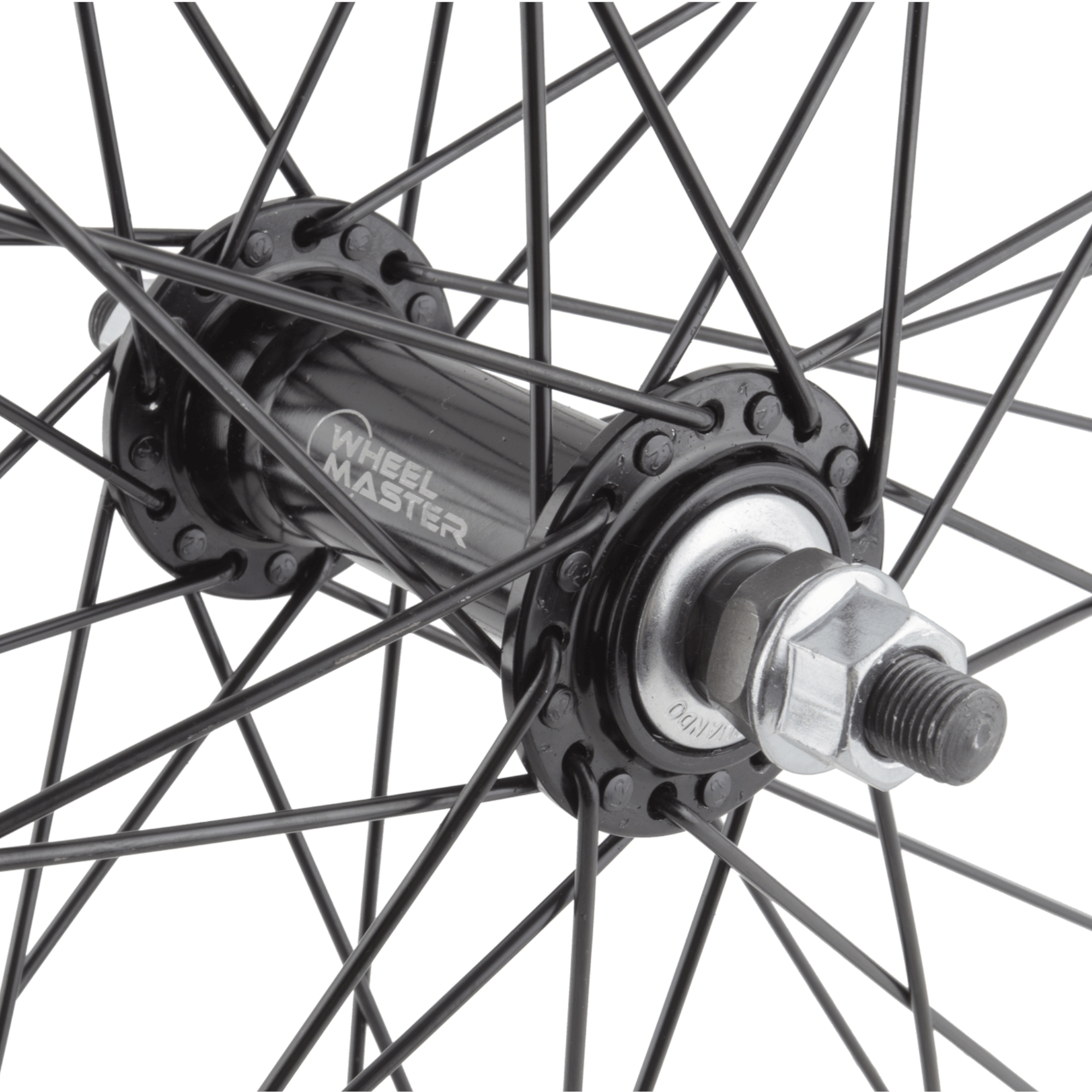 Wheel Master 26-Inch Black 100mm Front 135mm Rear Bolt-On Freewheel Type Wheelset