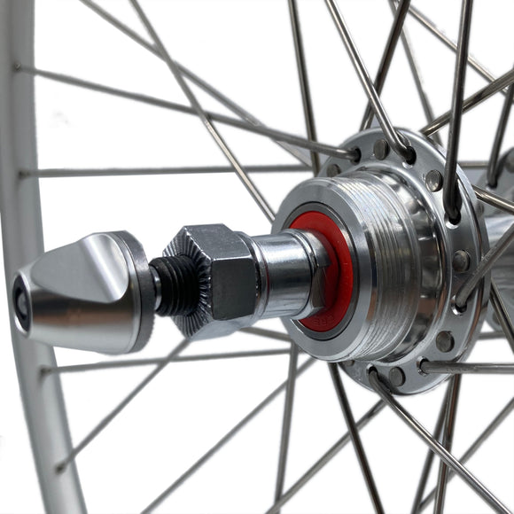 Weinmann LP18 Silver 27-inch 9x100 Front 10x126 Rear QR Sealed Bearing Freewheel Type Road Bike Wheelset