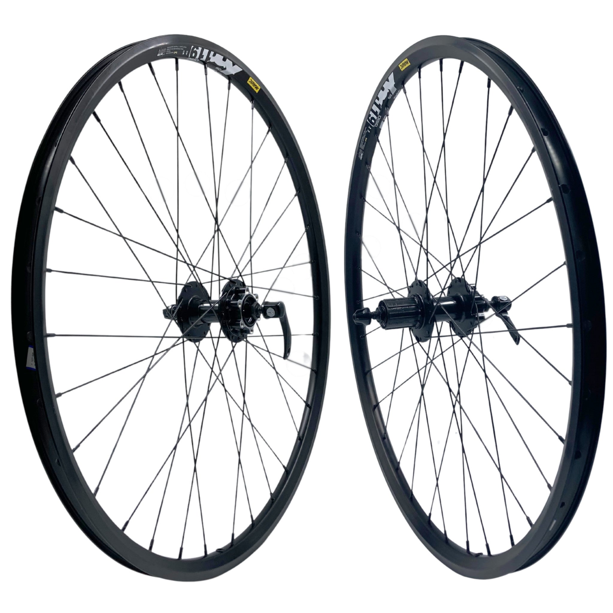 Mavic Shimano XM119 Black 26 Inch Cassette HG Disc 32h Wheelset QR