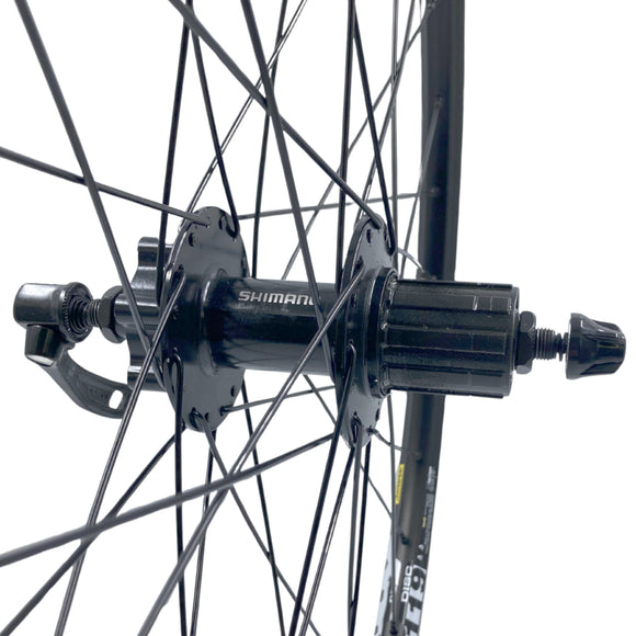 Mavic XM119 Black 26 Inch Shimano Cassette HG Disc 32h Wheelset QR 9x100mm FRONT/ 10x135mm REAR