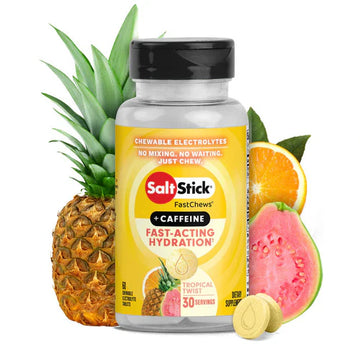 SaltStick Electrolyte Fast Chews + Caffeine 60 Capsules - The Bikesmiths