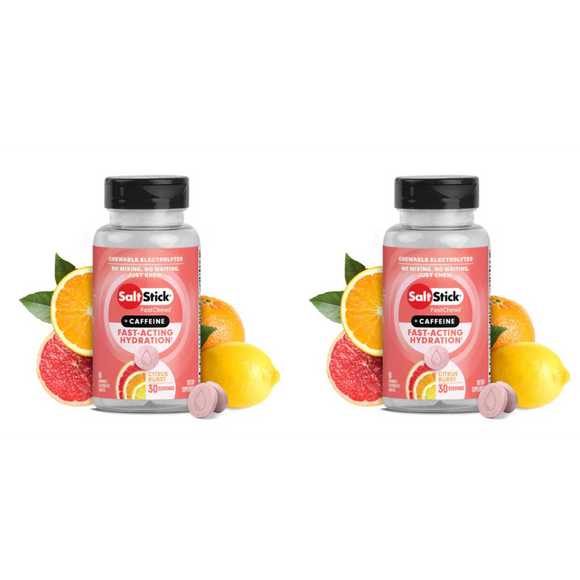 SaltStick Electrolyte Fast Chews + Caffeine 60 Capsules